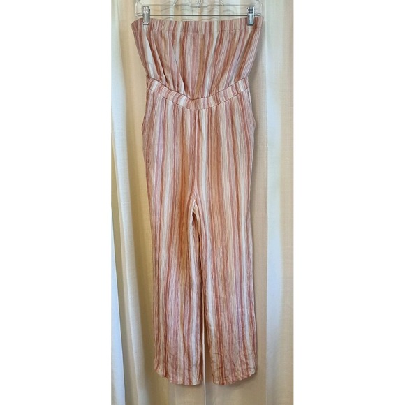 Sadie & Sage Pants - Sadie & Sage Women's Strapless 100% Rayon Romper Multicolor/Striped Size S‎